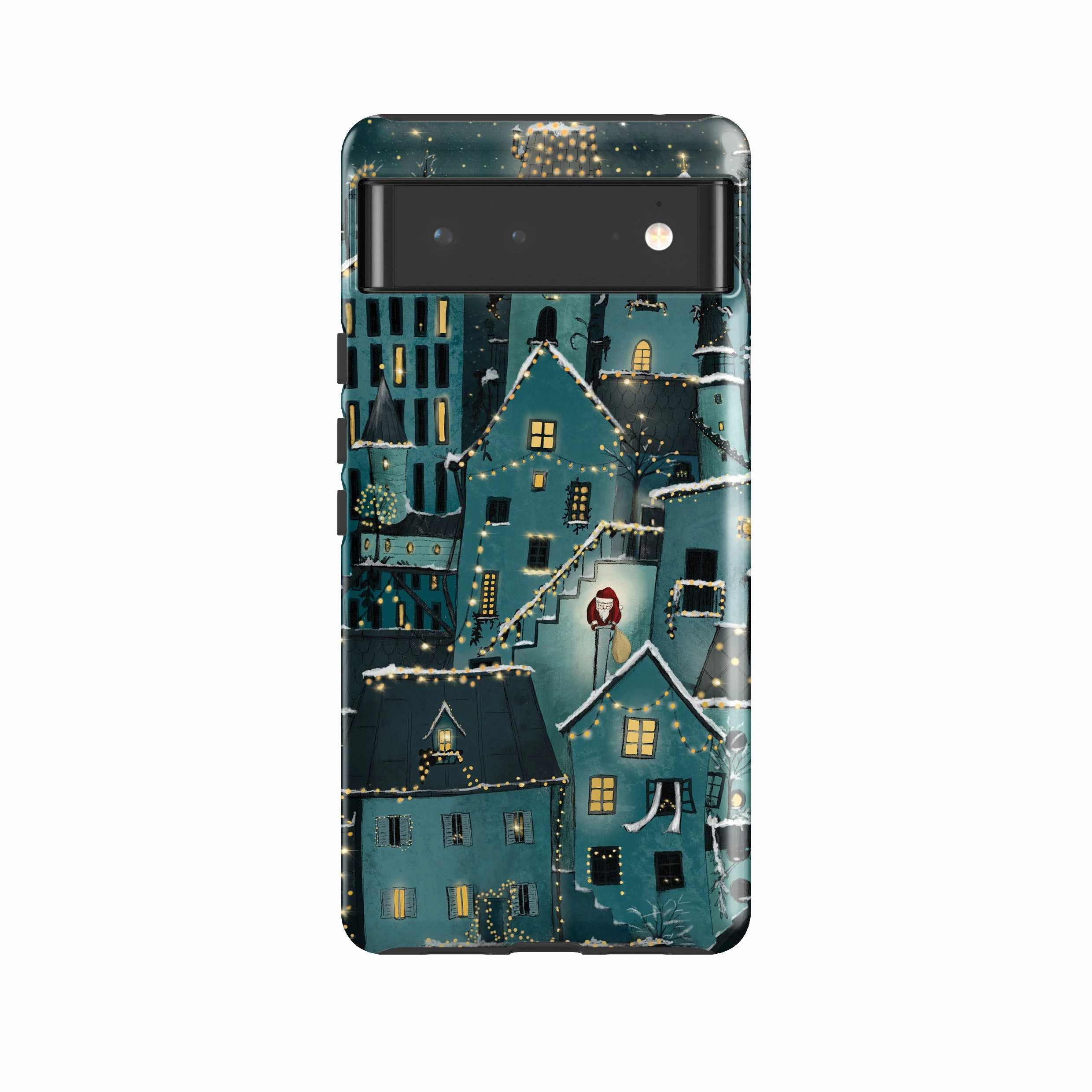 Matte Texture Surface Rugged Feel Google Tough Case -  Citywinkles Blue By Maja Lindberg