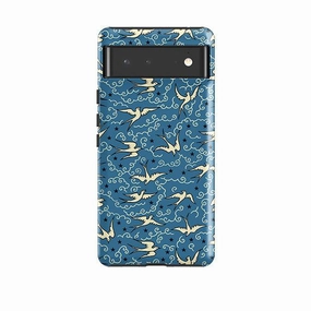 Durable Pattern Non Slip Google Tough Case -  Clouds By Cressida Bell