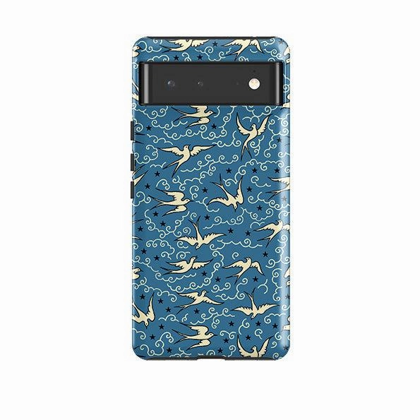Durable Pattern Non Slip Google Tough Case -  Clouds By Cressida Bell