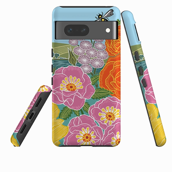 Clear Back Google Tough  Case - Coastal Garden By Kate Heiss