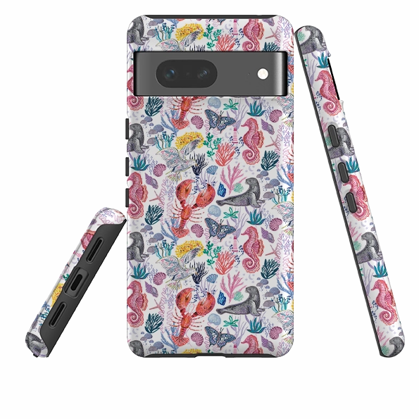 Google Tough  Case - Coastline Pattern B by Emma Frances Grant Flexible Design Smooth Touch
