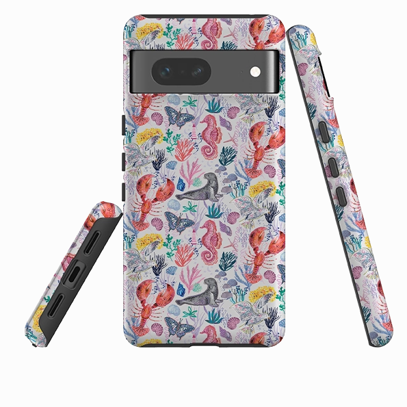 Google Tough  Case - Coastline Pattern D by Emma Frances Grant Modern Edge Layer Premium Surface Texture