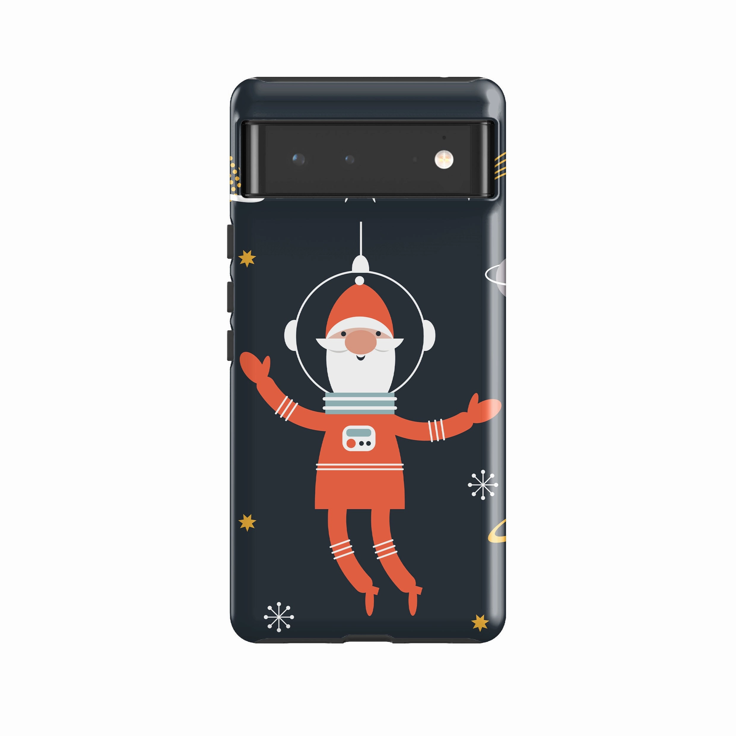 Colorful Pattern Gloss Texture Google Tough Case -  Cosmic Santa