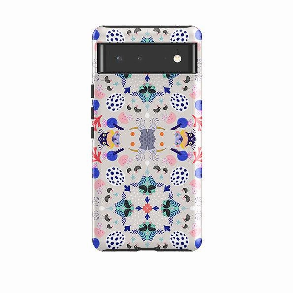 Soft touch finish Google Tough Case -  Crazybird Pattern By Mia Underwood