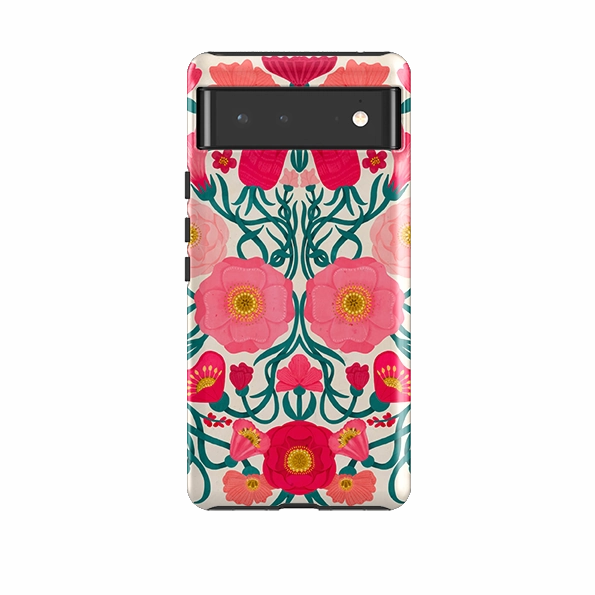 Google Tough Case -  Cream Flora By Nina Pace Stylish Detail