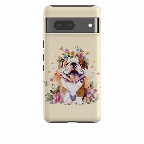 Glossy Look Trendy Layer Google Tough  Case - Cute Dog F
