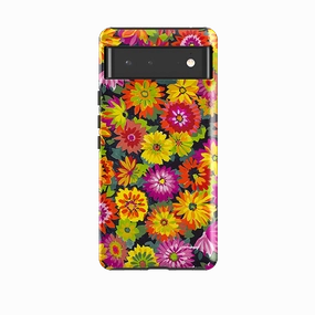 Vivid Surface Detail Magnetic Mount Compatible Google Tough Case -  Dahlia Garden By Sarah Campbell
