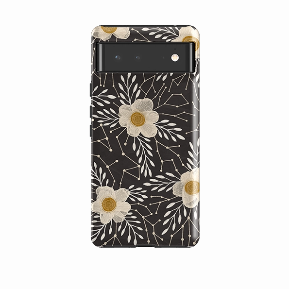 Google Tough Case -  Delicate Floral Dark By Nina Pace Compact Grip Light Form