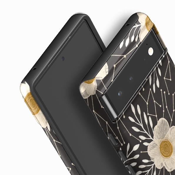 Google Tough Case -  Delicate Floral Dark By Nina Pace Vivid Design Texture