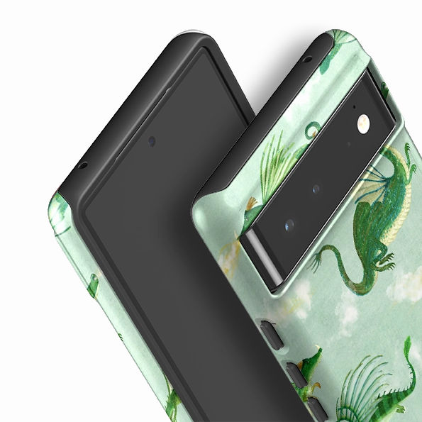 Smooth Layer Texture Google Tough Case -  Dragons By Katherine Quinn