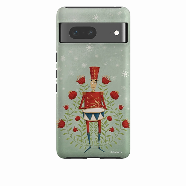 Custom Fit Gloss Finish Design Google Tough Case -  Drummer Aqua By Maja Lindberg