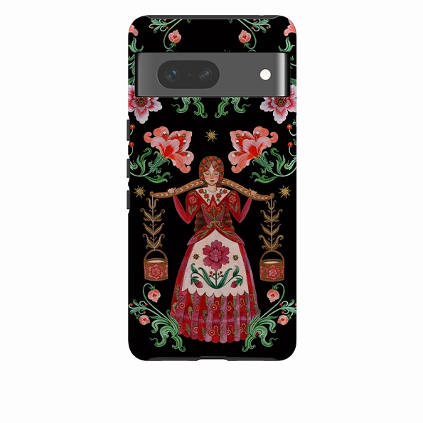 Google Tough  Case - Eight Maids A Milking By Maria Matos Outdoor Design