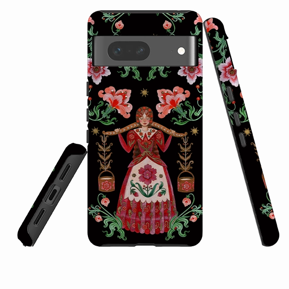 Matte Look Google Tough  Case - Eight Maids A Milking By Maria Matos