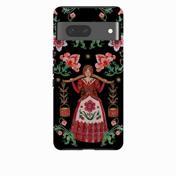 Google Tough  Case - Eight Maids A Milking By Maria Matos Soft Protection Layer