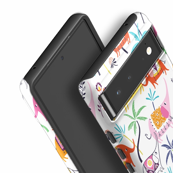 Comfort Feel Google Tough Case -  Elephants And Trees By Ali Brookes