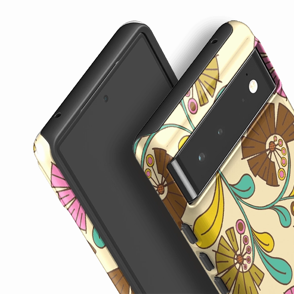 Bold Look Flexible Shell Google Tough Case -  Fan Flower By Amelia Bowman