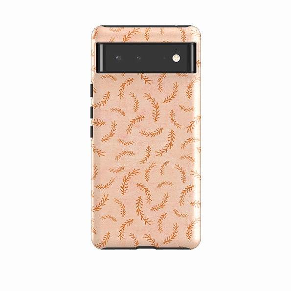 Sleek Texture Bold colors Google Tough Case -  Feathers Pink By Katherine Quinn