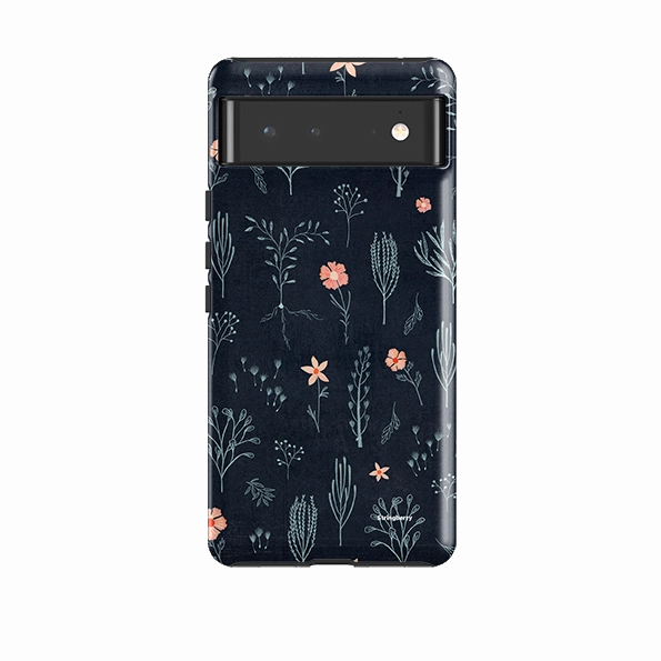Google Tough Case -  Floral Light Blue And Pink By Katherine Quinn Refined Pattern Refined Form