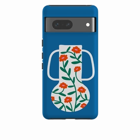 Google Tough Case - Floral Vase Rugged Frame Design Matte Shield Layer