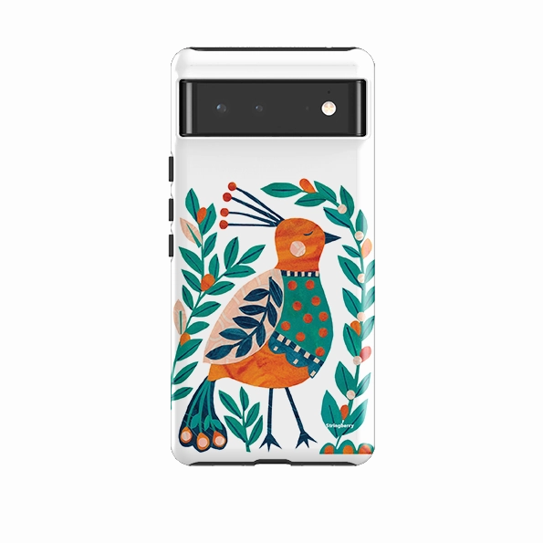 Google Tough Case -  Folk Peacock By Tracey English Everyday Look