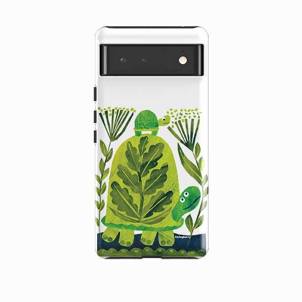 Google Tough Case -  Folk Tortoise By Tracey English Smooth Layer Texture Futuristic style