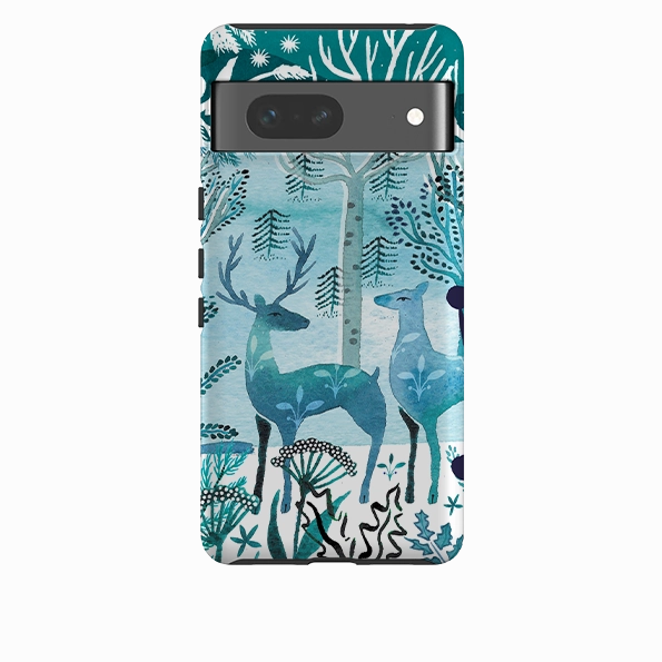 Gloss Finish Texture Recyclable Material Google Tough Case - Frosted Branches By Emma Frances Grant