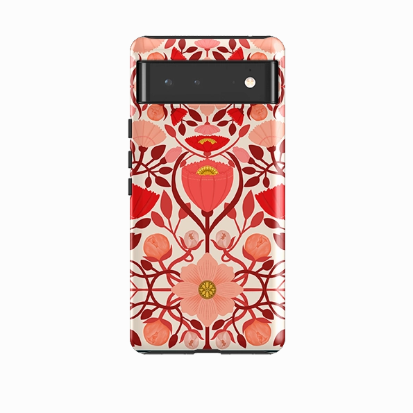 Handcrafted Design Google Tough Case -  Full Bloom By Nina Pace
