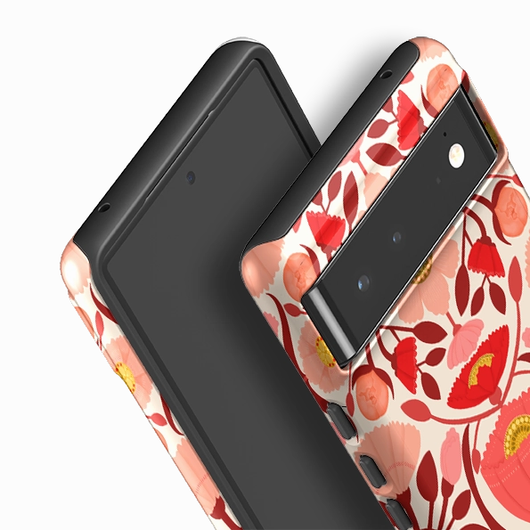 Vivid Detail Texture Protective Layer Google Tough Case -  Full Bloom By Nina Pace