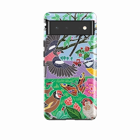 Durable Texture Layer Google Tough Case -  Garden Bird Jigsaw B By Kate Heiss