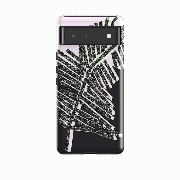Google Tough Case -  Glitter Palm By Kitty Joseph Heat dissipation Minimal Edge