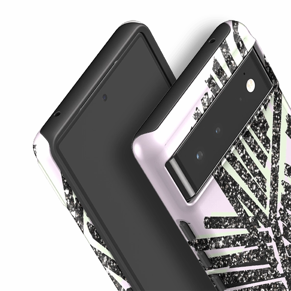 Compact Shell Google Tough Case -  Glitter Palm By Kitty Joseph