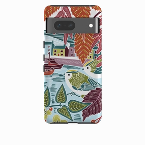 Google Tough  Case - Goldcrests Harbour By Kate Heiss Stylish Finish Texture Compact Shell