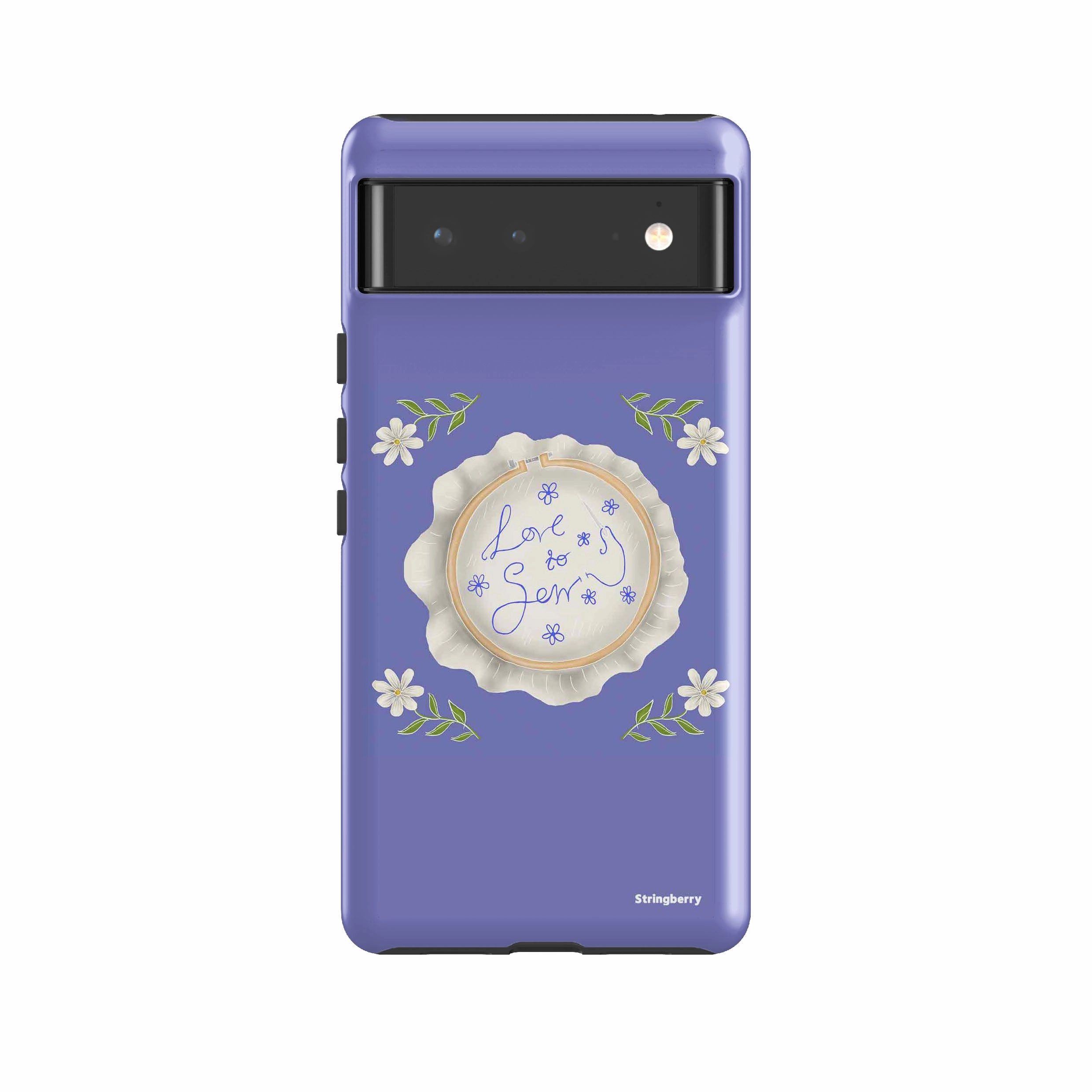Portable Shield Smooth Finish Touch Google Tough Case -  Google Pixel Case Love To Sew By Catherine Rowe