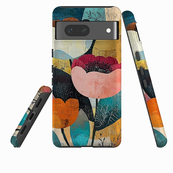 Google Tough Case - Green Lane Marble Pattern Durable Frame