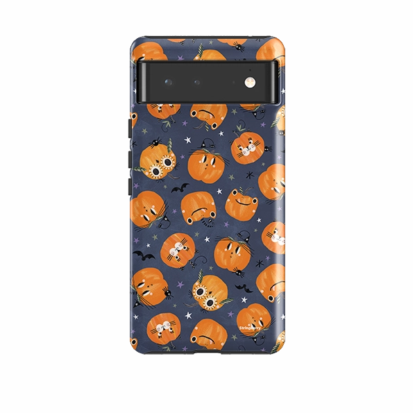 Google Tough Case -  Halloween Pumpkin Dark By Ali Brookes High Durability Casual Texture