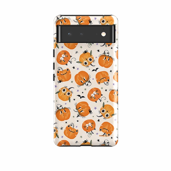 Google Tough Case -  Halloween Pumpkin Light By Ali Brookes Elegant Craft Impact shield