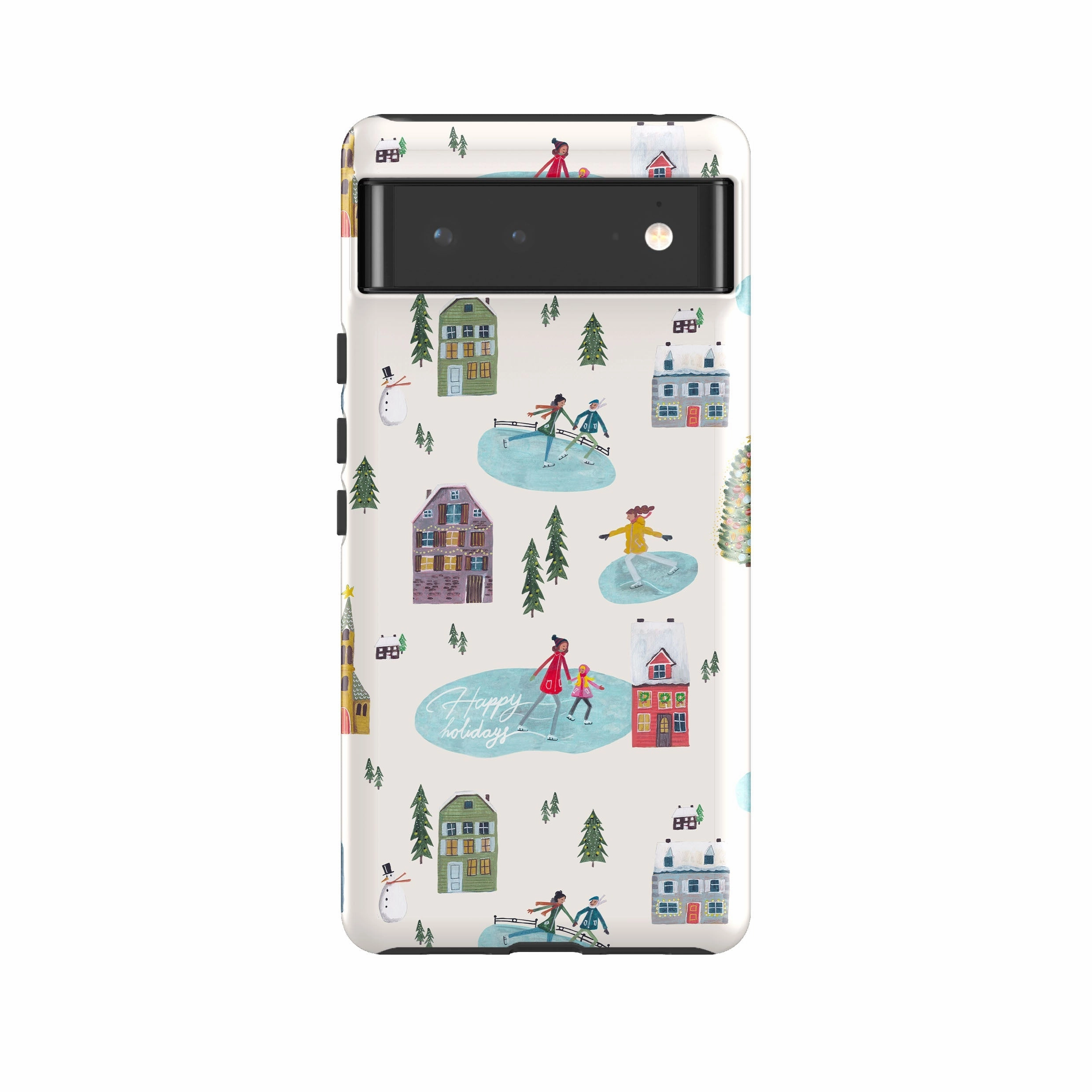 Everyday Use Modern Texture Google Tough Case -  Happy Holidays By Caroline Bonne Muller