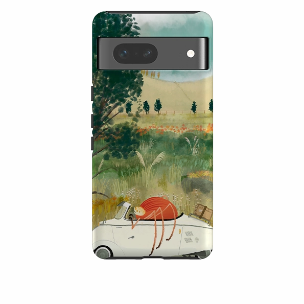 Polished Texture Google Tough Case -  Happy Travels By Katherine Quinn