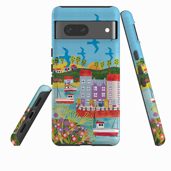 Luxury Finish Google Tough  Case - Harbour Side By Tracey English