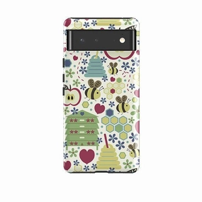 Frosted Finish Stylish Layer Texture Google Tough Case -  Honey Bees By Suzy Taylor