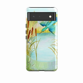 Google Tough Case -  Kingfisher By Bex Parkin easy installation