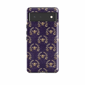 Soft touch finish Easy Access Google Tough Case -  Kraft Bee Purple