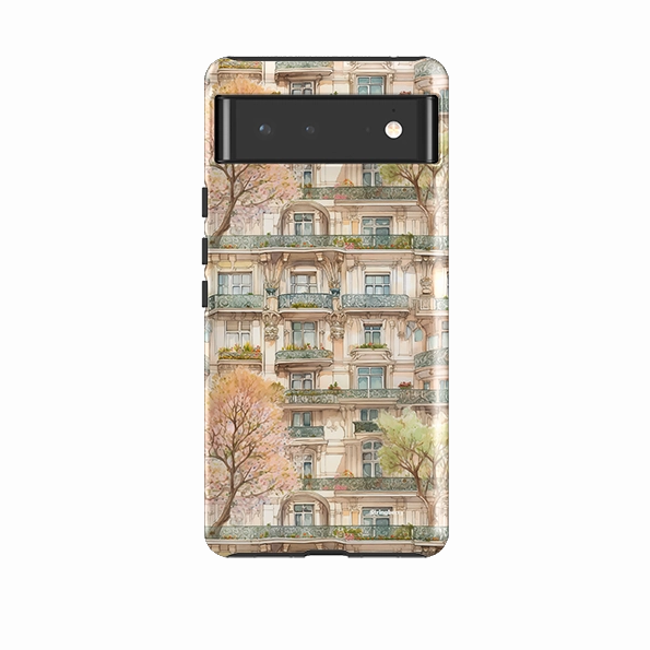 Google Tough Case -  Le Marais Houses Scratch Block Rugged Design Style