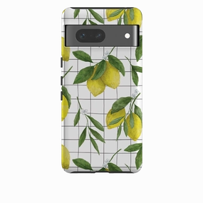 Resistant Layer Matte Look Finish Google Tough Case -  Lemons 1 By Jade Mosinski
