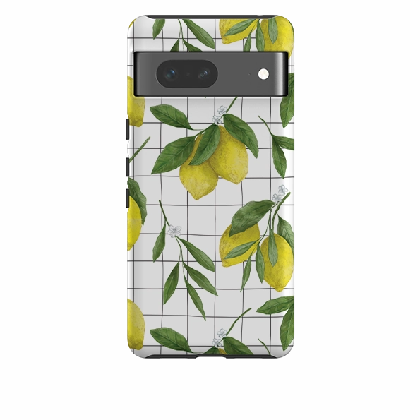 Resistant Layer Matte Look Finish Google Tough Case -  Lemons 1 By Jade Mosinski