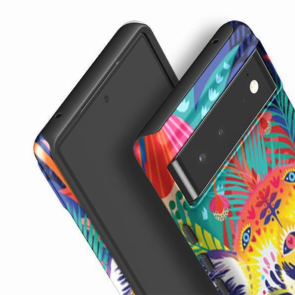 Modern Pattern Layer Casual Wear Google Tough Case -  Leopard By Mia Underwood