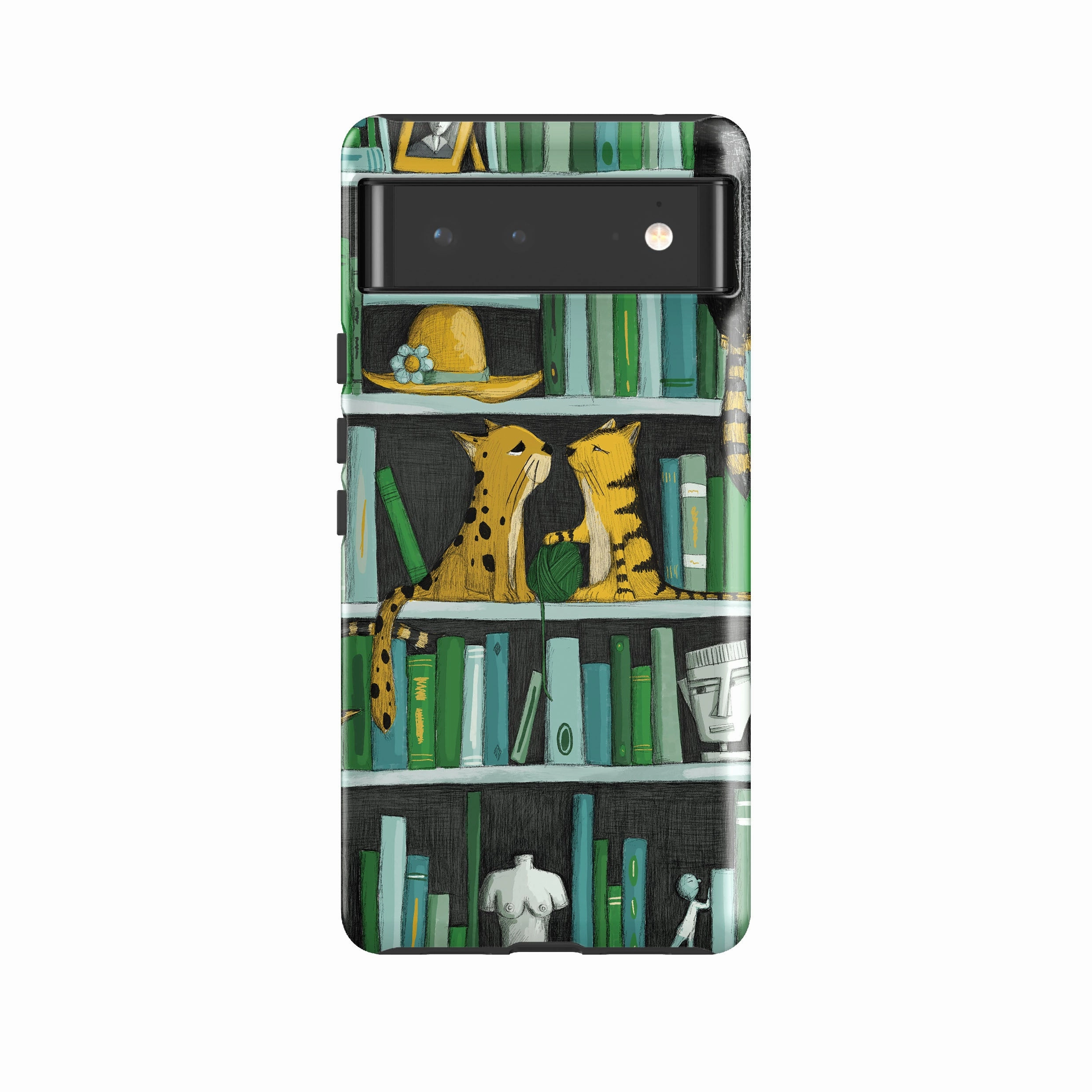 Gloss Surface Google Tough Case -  Library Friends By Maja Lindberg