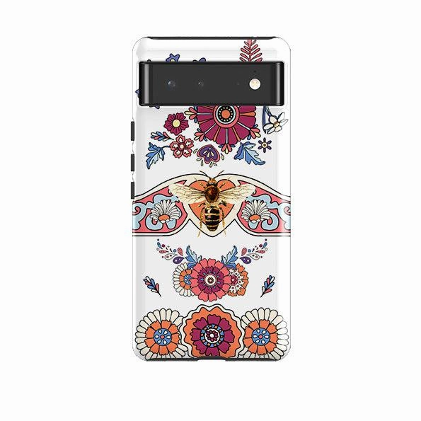 Google Tough Case -  Love Bee Flower Power Artistic Design Fashionable Texture