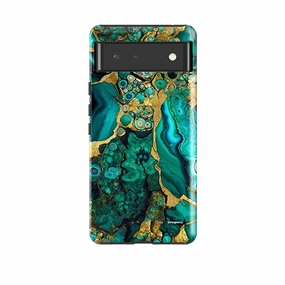 Textured Finish Hybrid Pattern Texture Google Tough Case -  Marine Gold