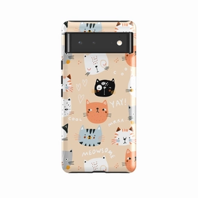 Long Lasting Google Tough Case -  Meowsome